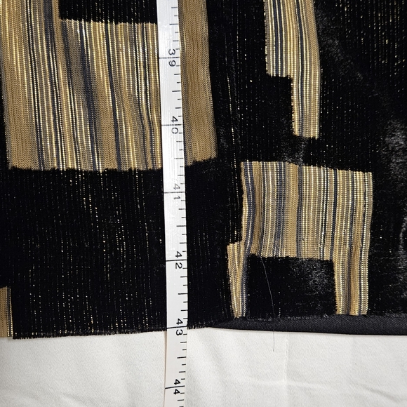 NWT Donna Karan Velvet Burnout Sheath Dress: Black & Gold: Size- 10 - Picture 11 of 16